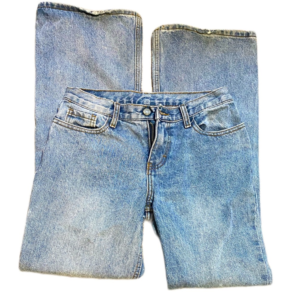 GUC Brandy Melville John Galt jeans light blue long flare sz small 28” women